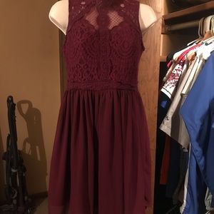 Xhilaration Maroon Dress